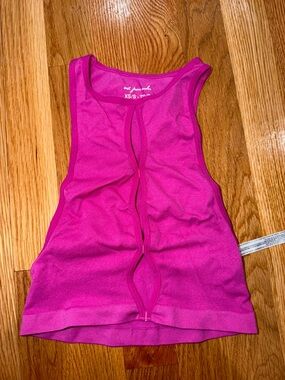 Urban Outfitters Fuchsia Cutout-Back Tank Top